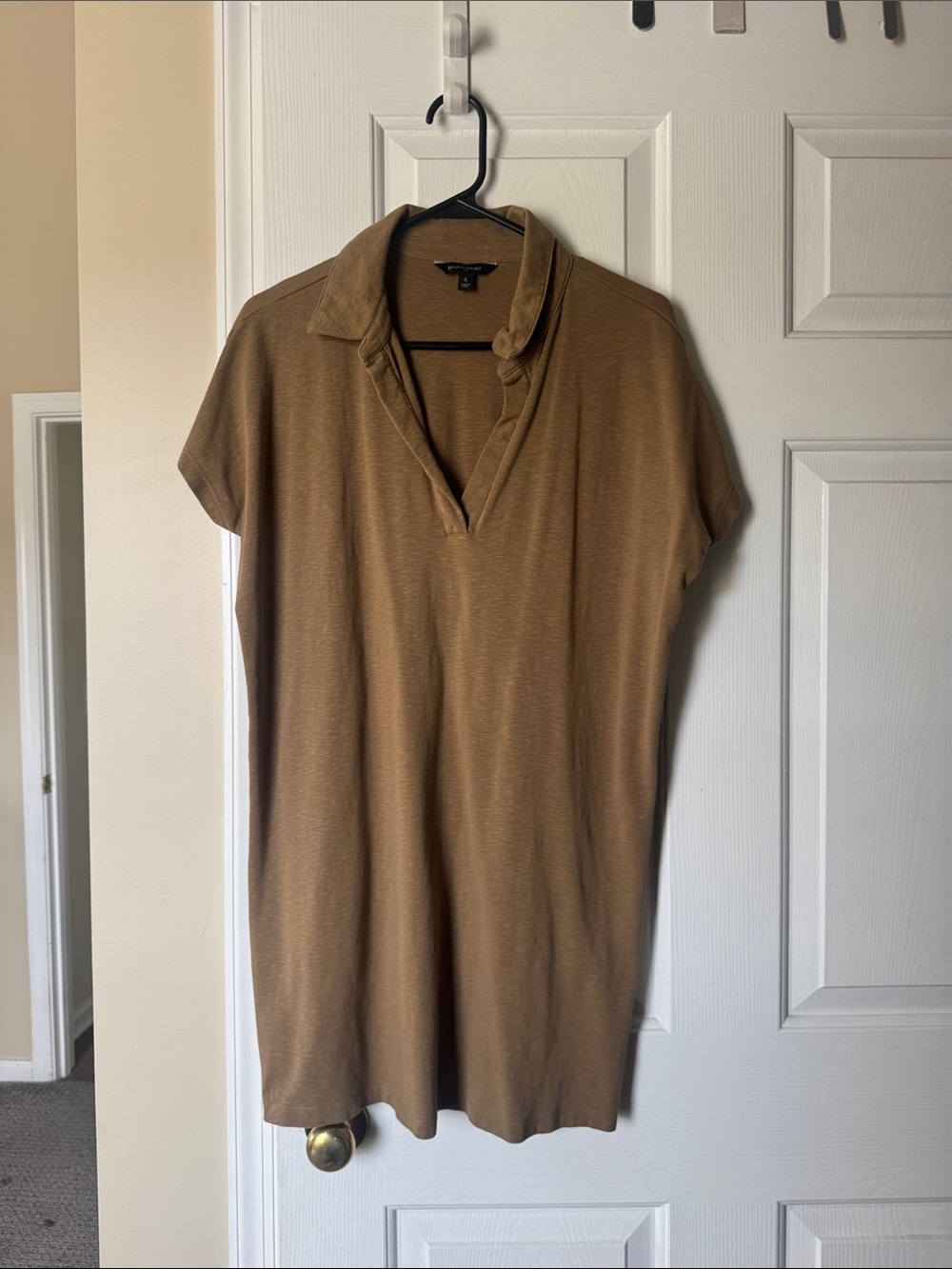Banana Republic Camel Brown Polo Midi Dress